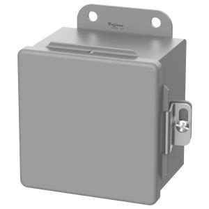 Type 12 Junction Box, Steel, Continuous Hinge with Clamps, 6 x 